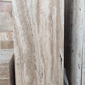 سنگ تراورتن دره بخاری موجدار چرمی | مناسب کارهای خاص و دکوری 9 سنگ تراورتن دره بخاری موجدار چرمی پلاک 2 سانتی مناسب کارهای دکوری