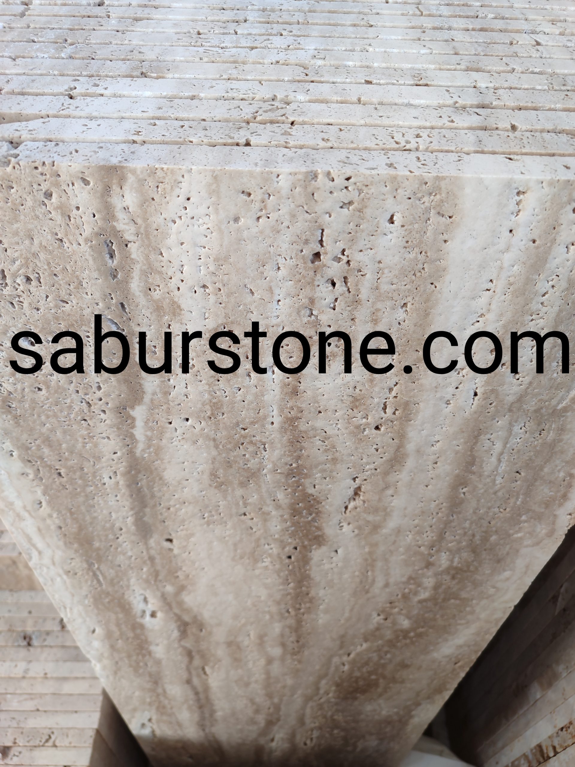 سنگ تراورتن دره بخاری موجدار چرمی | مناسب کارهای خاص و دکوری 4 سنگ تراورتن دره بخاری موجدار چرمی پلاک 2 سانتی مناسب کارهای دکوری